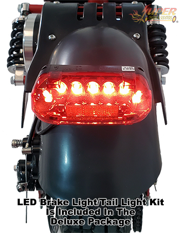 LED brake/tail light included