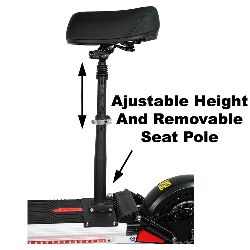 Adjustable height and removable seat pole
