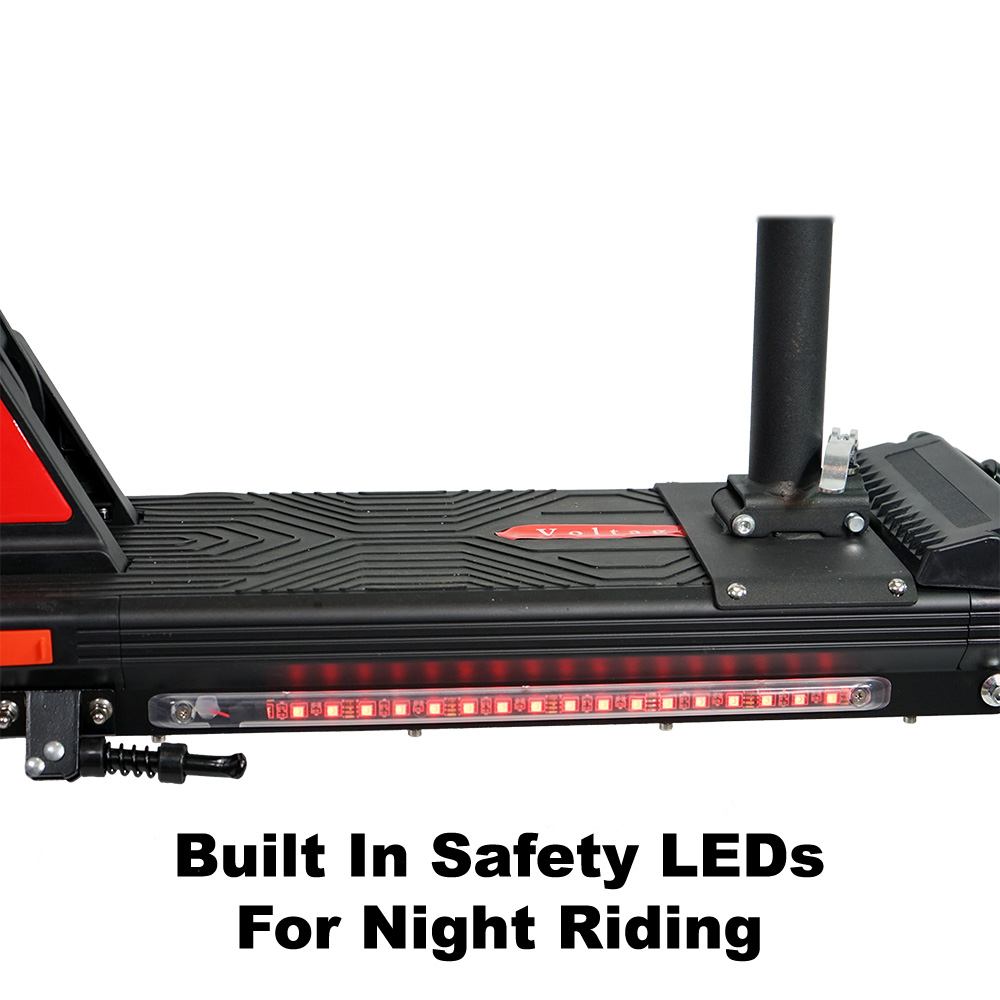 Built in saftery LEDs for night riding