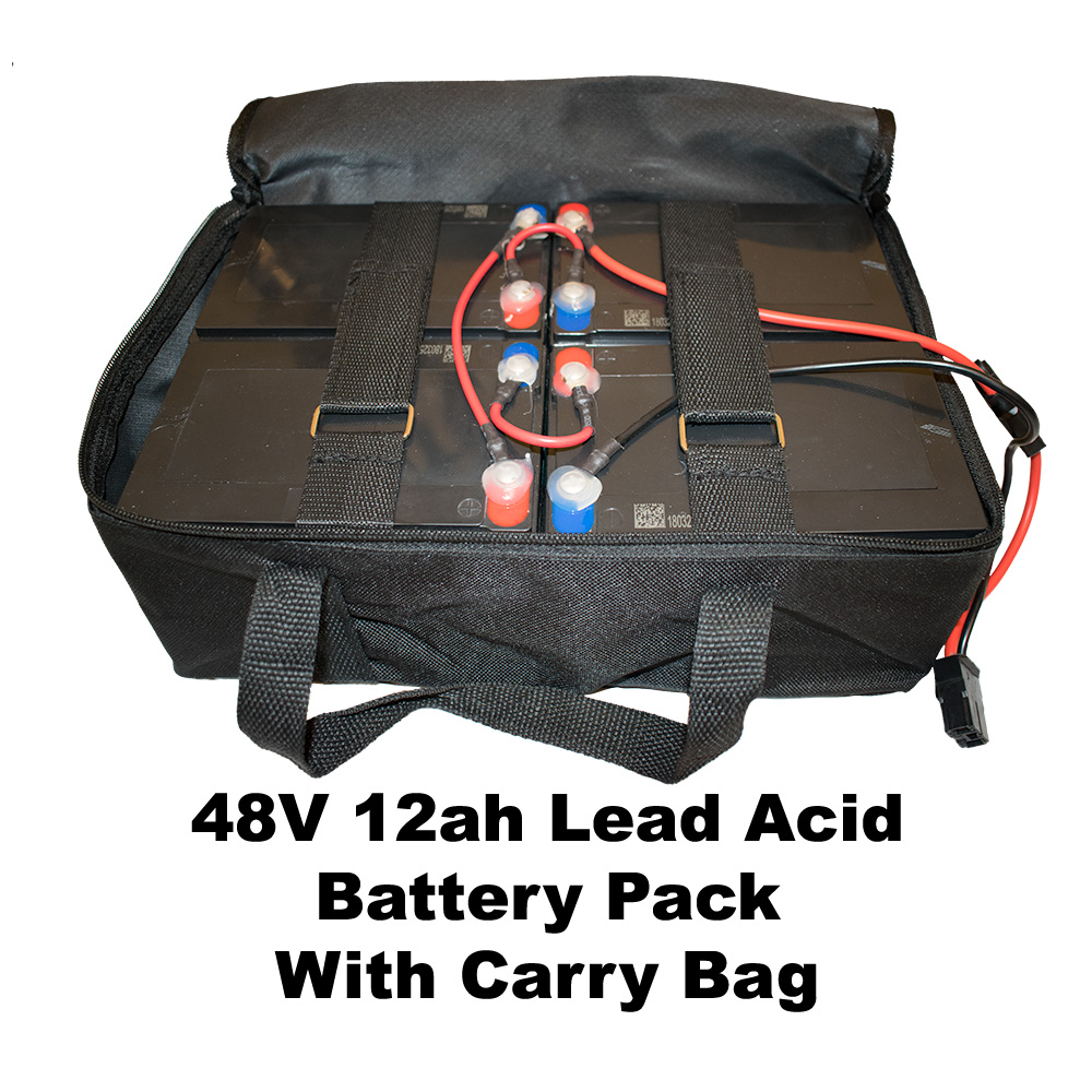 48V 12ah Lead Acid Battery pack with carry bag