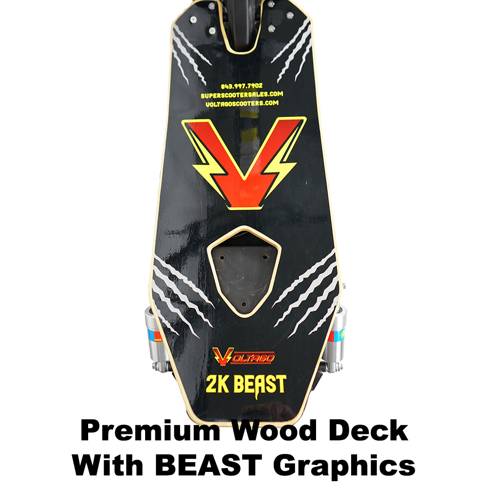 Premium wood deck with updated BEAST graphics