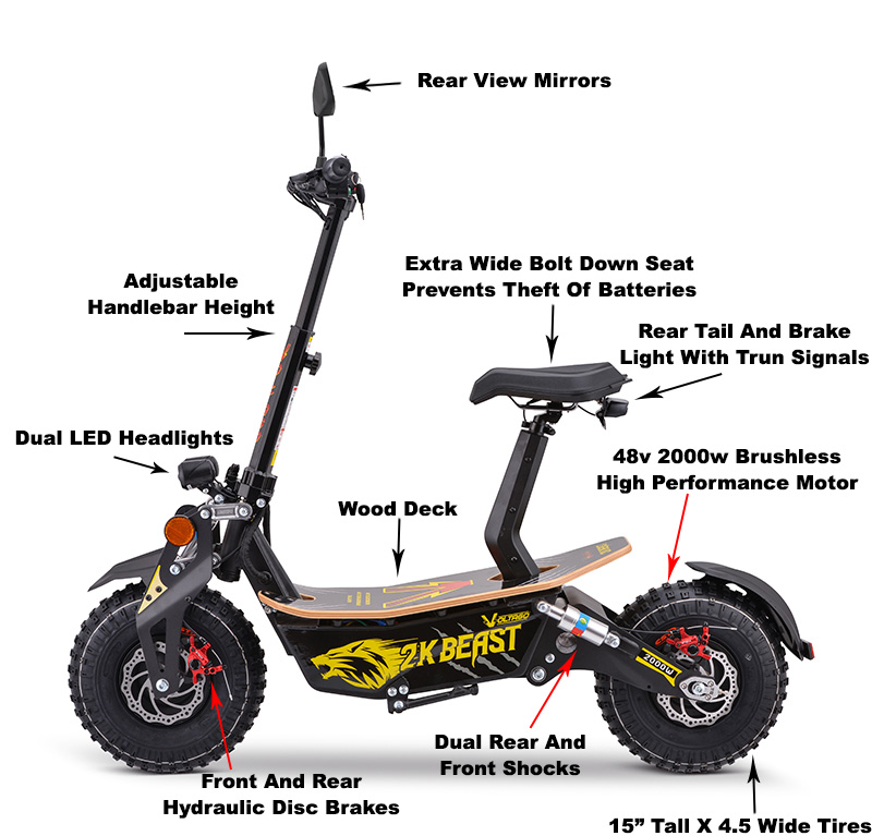 Voltago 2k Beast Super Cycles Scooters